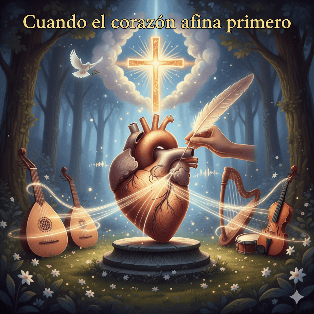 Cuando el corazón afina primero